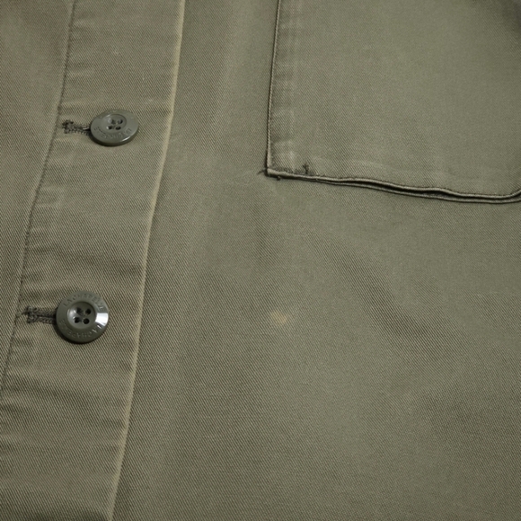 La Chapelle Oversized Grunge Army Green Jacket Size 36 Small - Picture 12 of 16